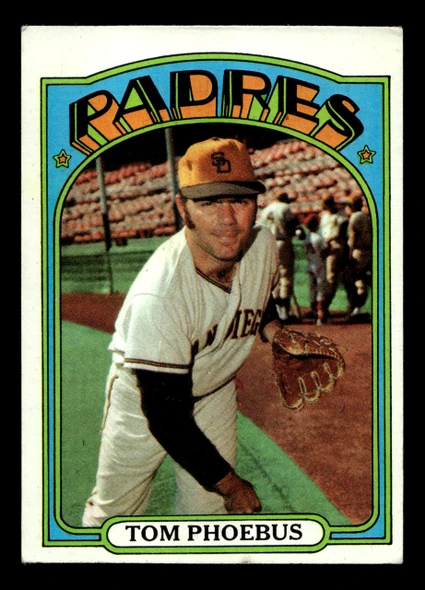 1972 Topps Tom Phoebus #477 San Diego Padres VG - Front