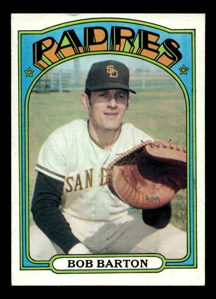 1972 Topps Bob Barton #39 San Diego Padres VG - Front