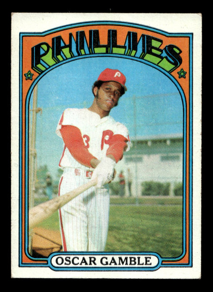 1972 Topps Oscar Gamble #423 Philadelphia Phillies Low Grade - Creases - Front