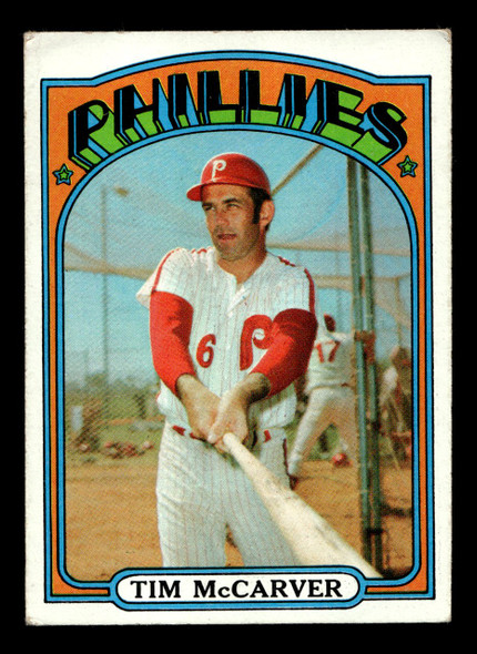 1972 Topps Tim McCarver #139 Philadelphia Phillies Low Grade - Creases - Front
