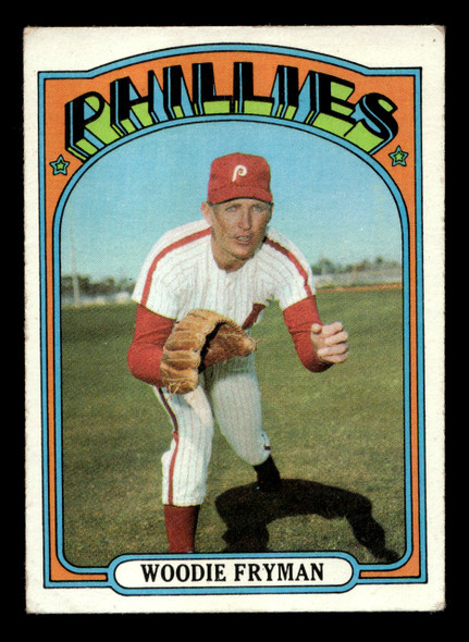 1972 Topps Woodie Fryman #357 Philadelphia Phillies Low Grade - Creases - Front