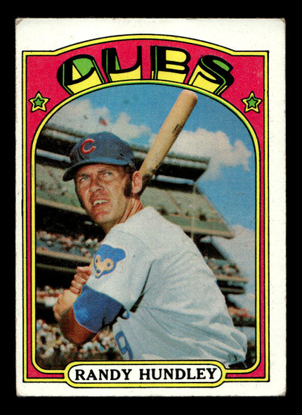1972 Topps Randy Hundley #258 Chicago Cubs Low Grade - Creases - Front