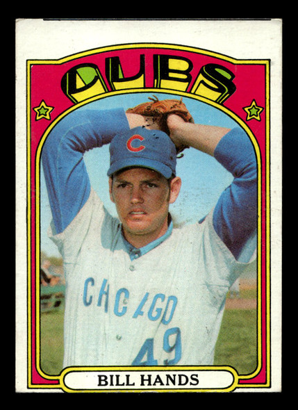 1972 Topps Bill Hands #335 Chicago Cubs Low Grade - Marks - Front