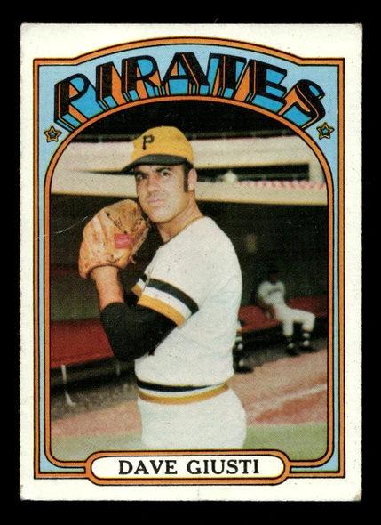1972 Topps Dave Giusti #190 Pittsburgh Pirates Low Grade - Creases - Front