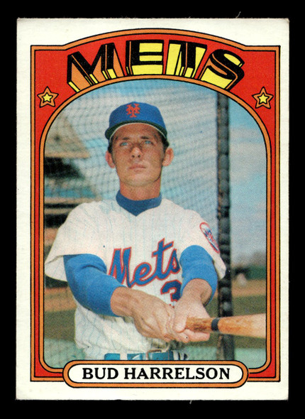 1972 Topps Bud Harrelson #53 New York Mets Low Grade - Creases - Front