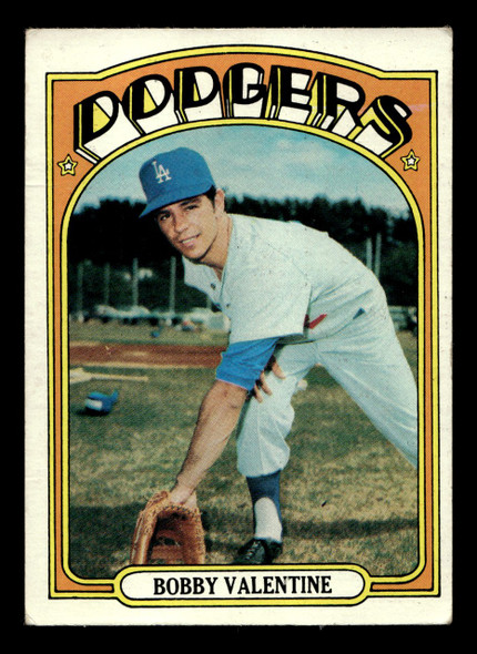 1972 Topps Bobby Valentine #11 Los Angeles Dodgers Low Grade - Creases - Front