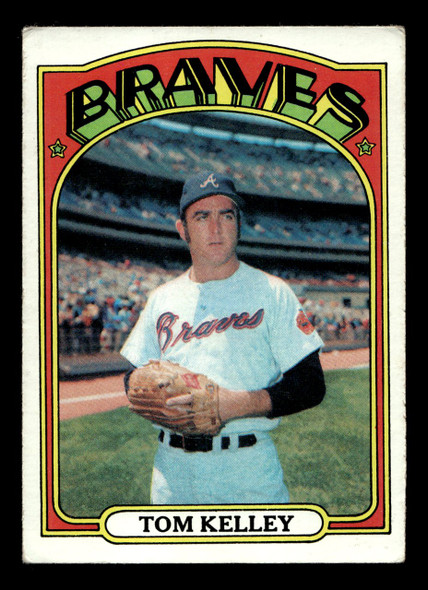 1972 Topps Tom Kelley #97 Atlanta Braves Low Grade - Creases - Front