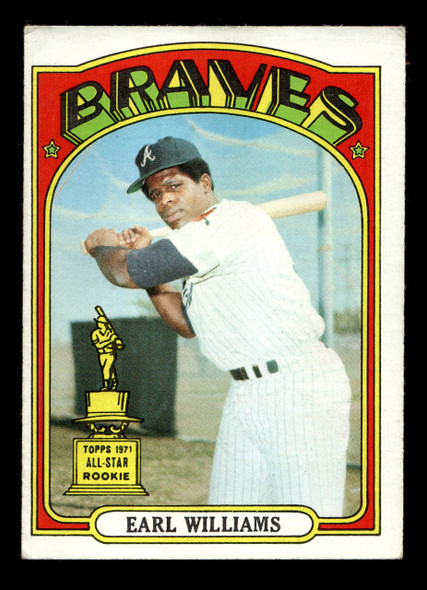 1972 Topps Earl Williams #380 Atlanta Braves Low Grade - Creases - Front
