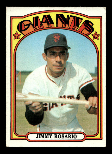 1972 Topps Jimmy Rosario #366 San Francisco Giants RC Low Grade - Creases - Front