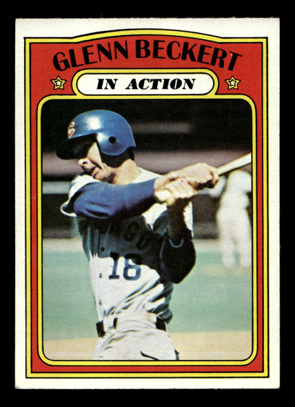 1972 Topps Glenn Beckert #46 In Action Chicago Cubs Low Grade - Creases - Front