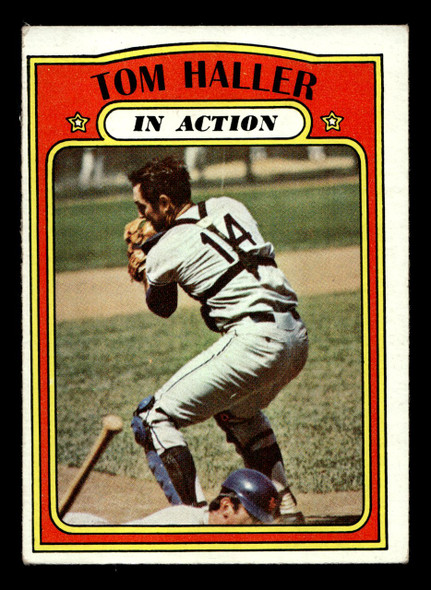 1972 Topps Tom Haller #176 In Action Detroit Tigers Low Grade - Creases - Front