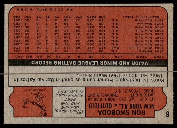 Back of the exact raw card, pair 0165; uncropped full edges.