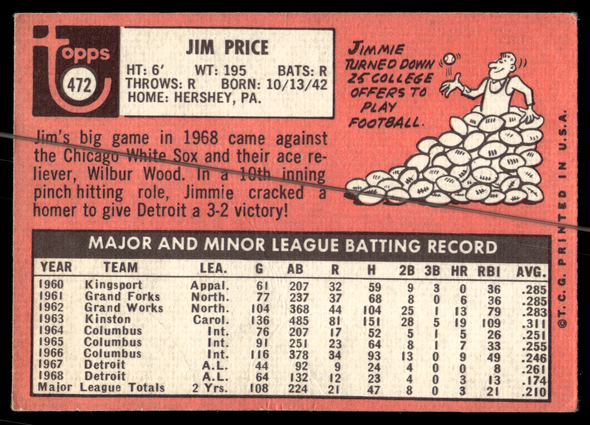 Back of the exact raw card, pair 0313; uncropped full edges.