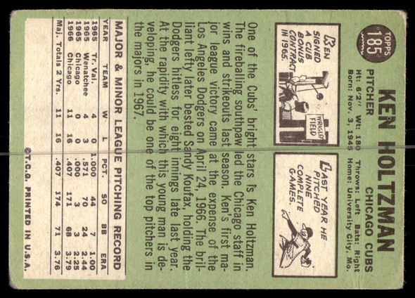 Back of the exact raw card, pair 0545; uncropped full edges.