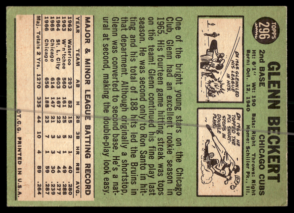 Back of the exact raw card, pair 0565; uncropped full edges.