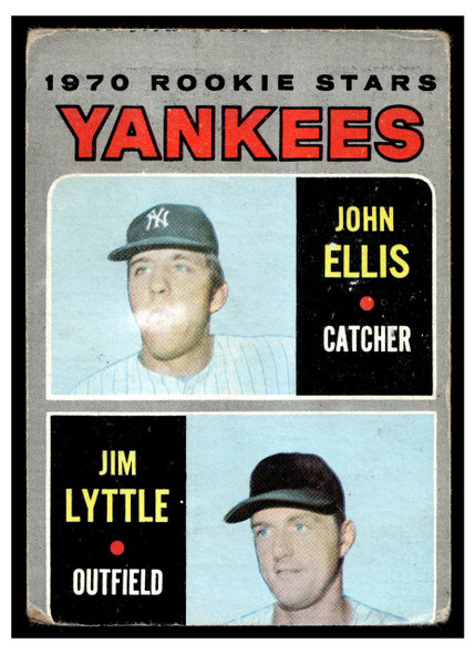 1970 Topps Baseball John Ellis / Jim Lyttle #516 Rookie Stars Good front of card