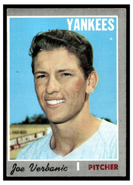 1970 Topps Baseball Joe Verbanic #416 VG front of card
