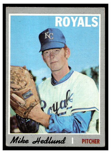 1970 Topps Baseball Mike Hedlund #187 VG front of card