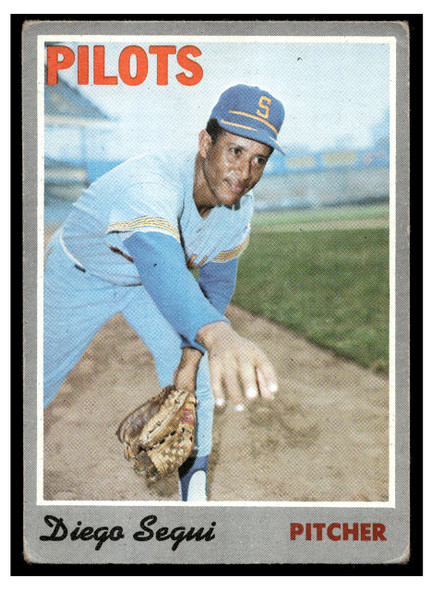 1970 Topps Baseball Diego Segui #2 VG front of card