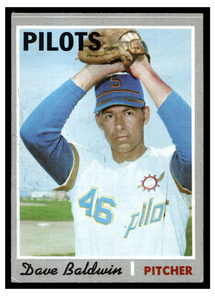 1970 Topps Baseball Dave Baldwin #613 VG front of card