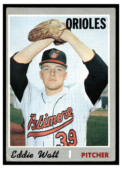1970 Topps Baseball Eddie Watt #497 VG front of card