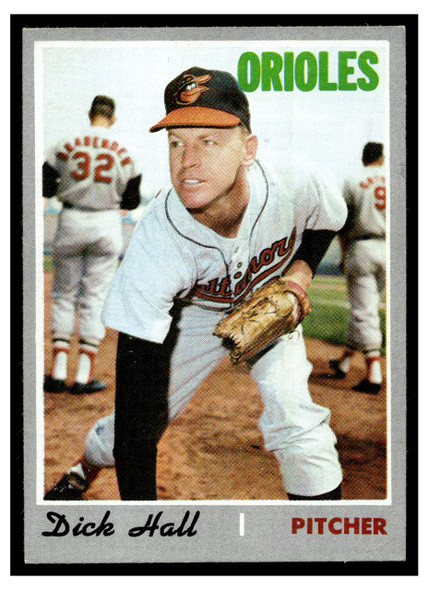 1970 Topps Baseball Dick Hall #182 VG front of card