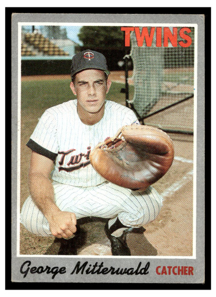 1970 Topps Baseball George Mitterwald #118 VG front of card