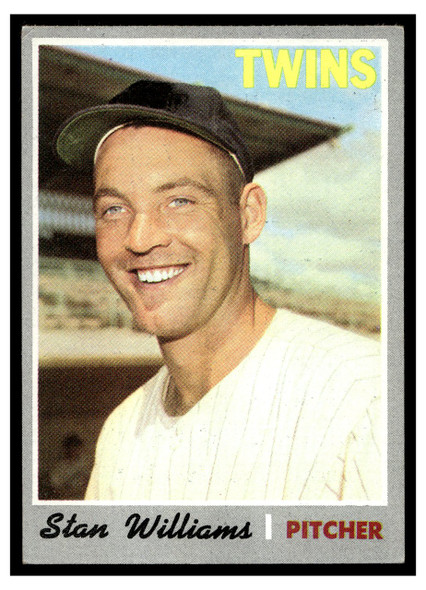 1970 Topps Baseball Stan Williams #353 VG front of card