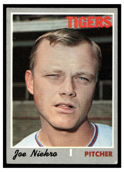 1970 Topps Baseball Joe Niekro #508 Good front of card