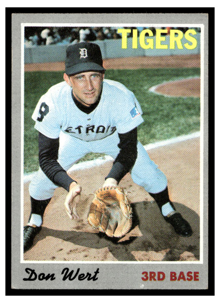 1970 Topps Baseball Don Wert #33 VG front of card