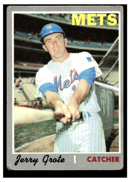 1970 Topps Baseball Jerry Grote #183 VG-EX front of card
