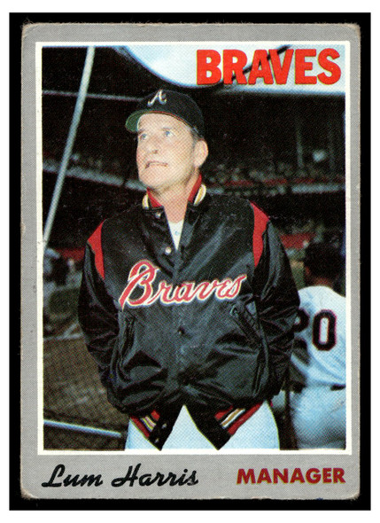 1970 Topps Baseball Lum Harris #86 Manager VG front of card