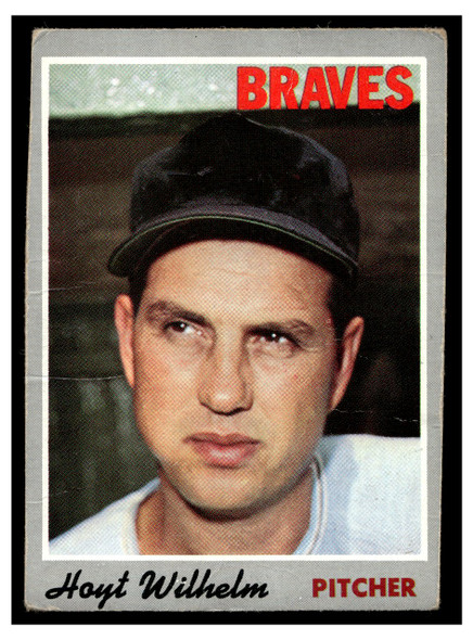 1970 Topps Baseball Hoyt Wilhelm #17 HOF VG front of card