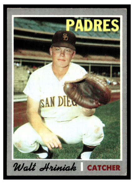 1970 Topps Baseball Walt Hriniak #392 VG front of card