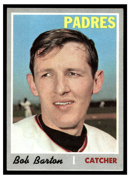 1970 Topps Baseball Bob Barton #352 VG-EX front of card