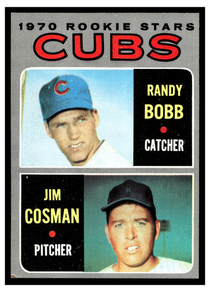 1970 Topps Baseball Randy Bobb / Jim Cosman #429 Rookie Stars VG-EX front of card