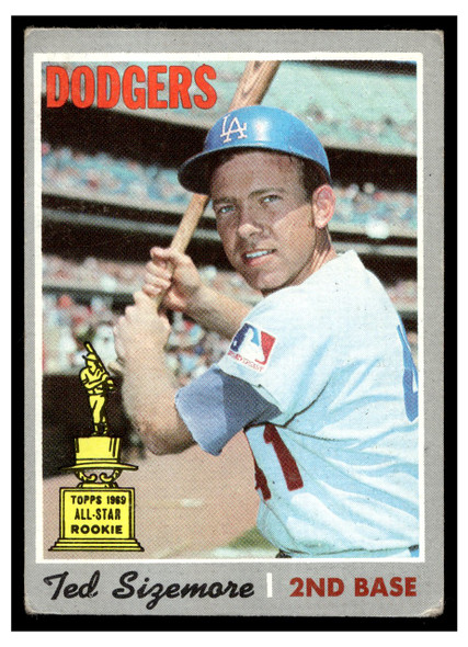 1970 Topps Baseball Ted Sizemore #174 1969 Rookie All-Star noted on front VG-EX front of card