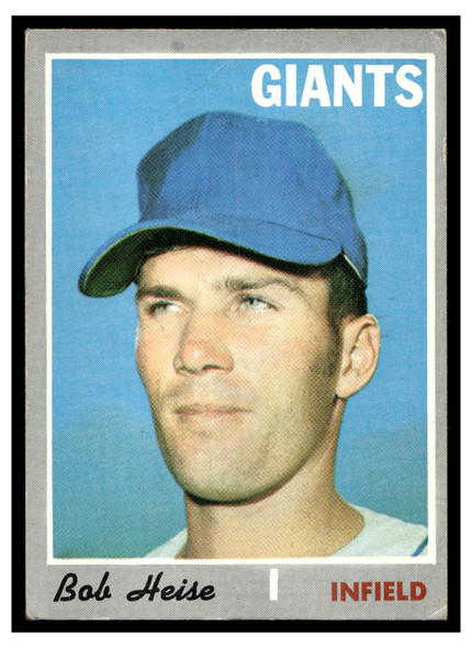 1970 Topps Baseball Bob Heise #478 VG-EX front of card
