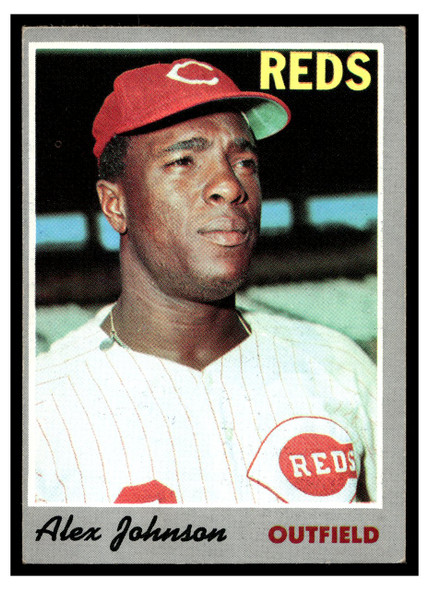 1970 Topps Baseball Alex Johnson #115 VG front of card