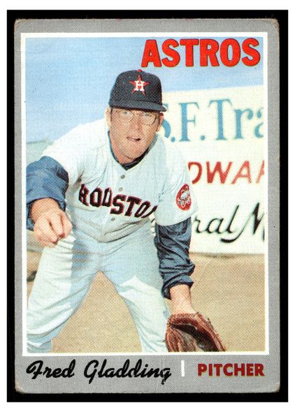 1970 Topps Baseball Fred Gladding #208 VG front of card