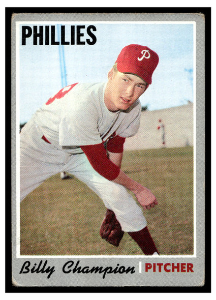 1970 Topps Baseball Bill Champion #149 VG front of card