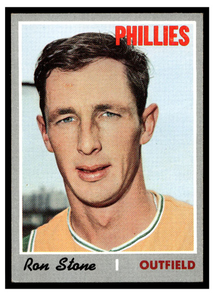 1970 Topps Baseball Ron Stone #218 VG front of card
