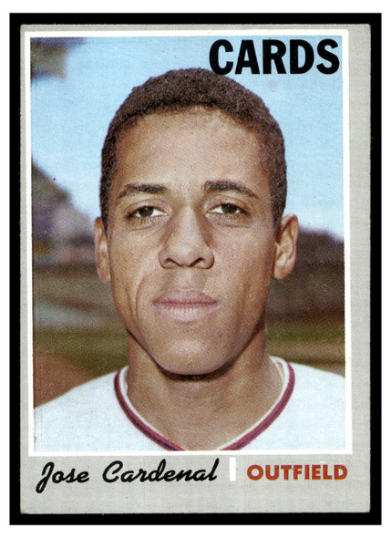 1970 Topps Baseball Jose Cardenal #675 VG front of card