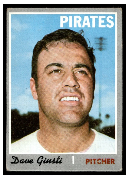1970 Topps Baseball Dave Giusti #372 VG-EX front of card