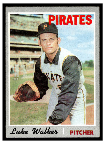 1970 Topps Baseball Luke Walker #322 VG-EX front of card