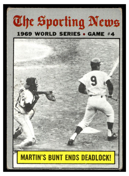 1970 Topps Baseball J.C. Martin #308 World Series VG front of card