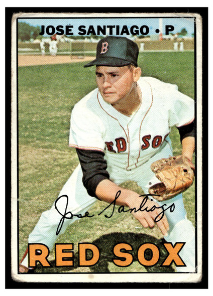 1967 Topps Baseball Jose Santiago #473 VG front of card