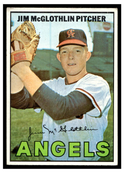 1967 Topps Baseball Jim McGlothlin #19 VG-EX front of card