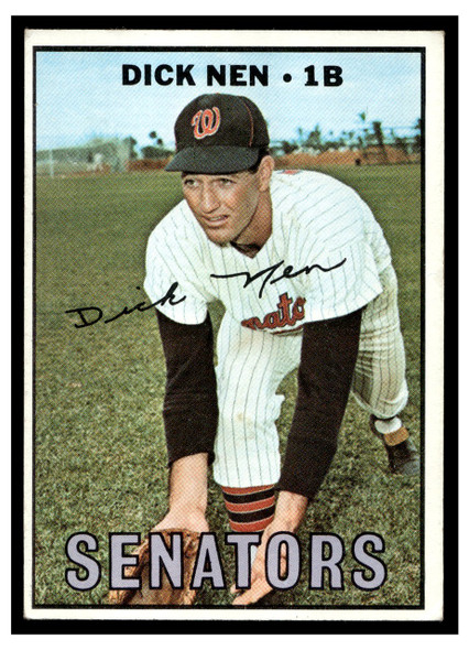 1967 Topps Baseball Dick Nen #403 VG front of card
