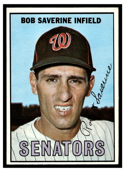 1967 Topps Baseball Bob Saverine #27 VG-EX front of card